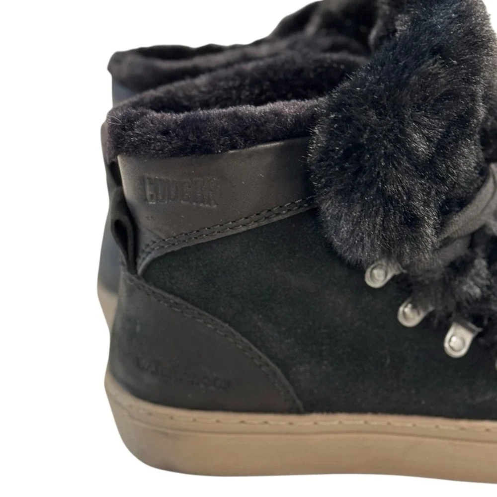 Cougar Women Waterproof Black Suede Fur Winter‎ Boots Size 6